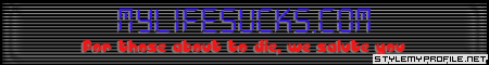 Click to make your own myspace banners from StyleMyProfile!